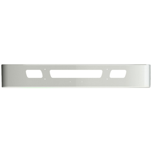 13 Inch Set Back Axle Wrap Around Bumper W/ OEM Fog Light & Vent Holes By Valley Chrome Fits International 7400