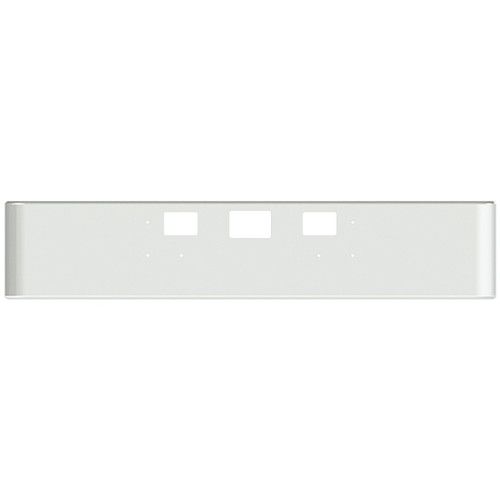20 Inch Texas Square Bumper W/ Rolled Ends, Mounting & Tow/Hitch Holes By Valley Chrome Fits International 5900i