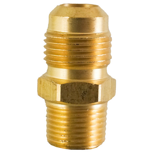 8 Inch 1/2 X 3/ Brass Flared Sae To Pipe Male Connector