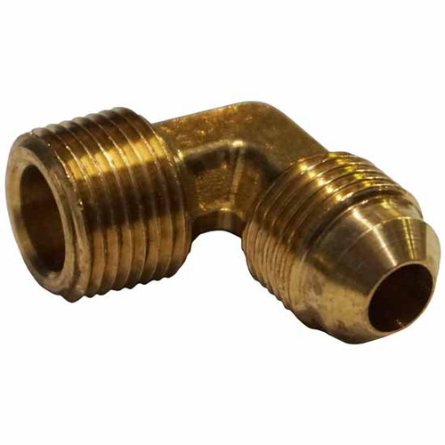 8 Inch 3/ Brass Flare X 3/8 Npt 90 Degree Male