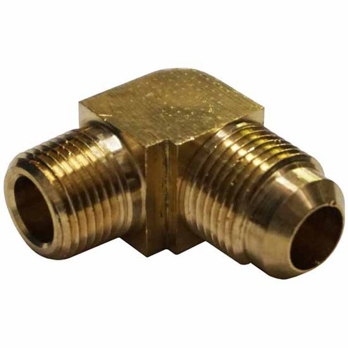 2 Inch 1/ Brass Flare X 3/8 Npt 90 Degree Male