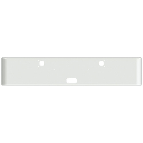 16 Inch Texas Bumper W/ Square Rolled Ends 7 Gauge Chrome Plated Steel W/ Bolt, Step, Tow Pin Holes By Valley Chrome Fits Kenworth W900B & W900L