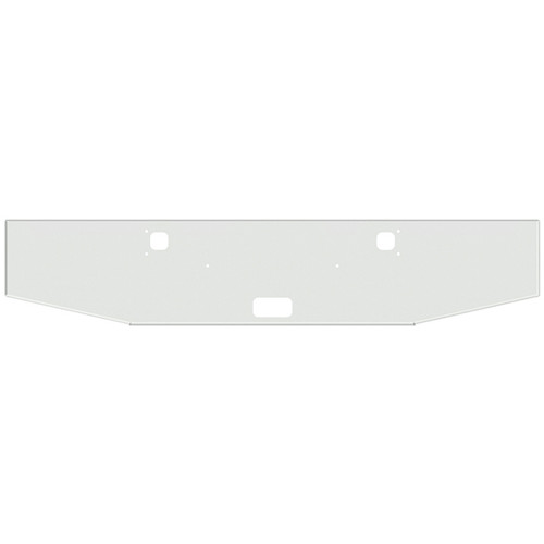Valley Chrome 20 Inch Boxed End Taper Bumper W/ Step & Tow Holes Fits Kenworth W900B/L