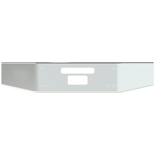 7 Gauge Steel 14 Inch Conventional Bumper W/ 7 Inch Break Back Taper By Valley Chrome Fits Kenworth T800 & T880