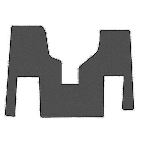 Black Front Floor Mat For Freightliner Cascadia With Manual Transmission