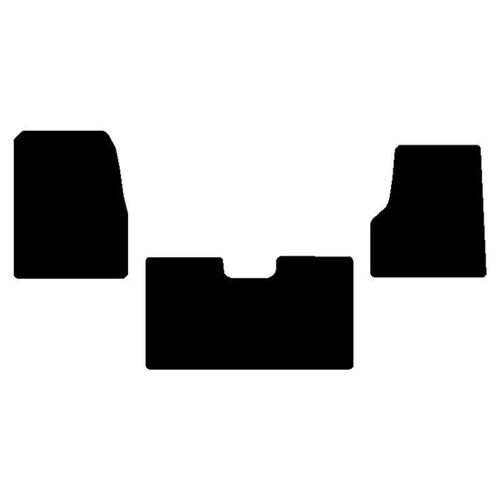 Black Front, Middle And Sleeper Floor Mats For Freightliner Coronado