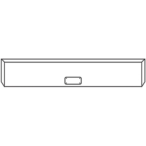 20 Inch Stainless Steel Boxed End Bumper With Ust Mounting, Frenched License Plate
