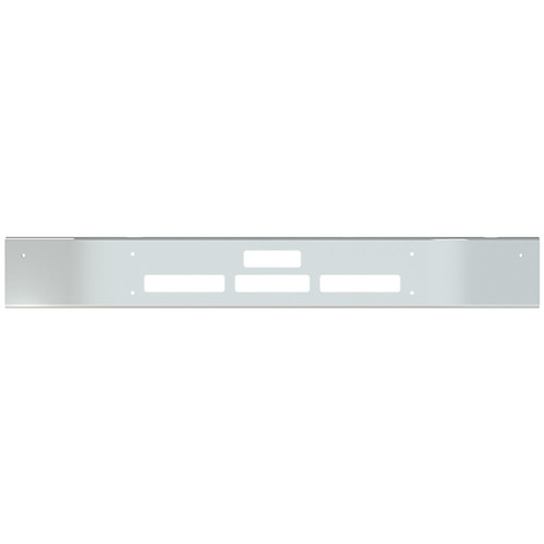 10 Inch Chrome Bumper W/ Open Ends, Mounting, Tow/Hitch & Vent Holes By Valley Chrome