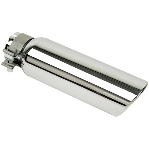 Go Rhino Chrome Exhaust Tip, 3 Id X 4 Od X 14 Oal