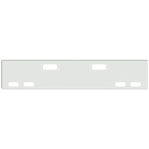 18 Inch Stainless Steel Boxed End Bumper With Tow And 4 Oval Light Holes For Peterbilt 352, 359