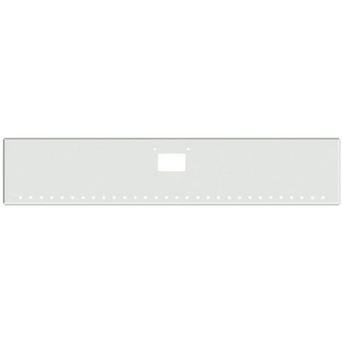 20 Inch Blind Mount Texas Boxed End Bumper W/ Tow, License Plate Holes, 30 Round 3/4 Inch Light Holes In Face & 5 Round 3/4 Inch Light Holes Each End By Valley Chrome Fits Peterbilt 378 & 379