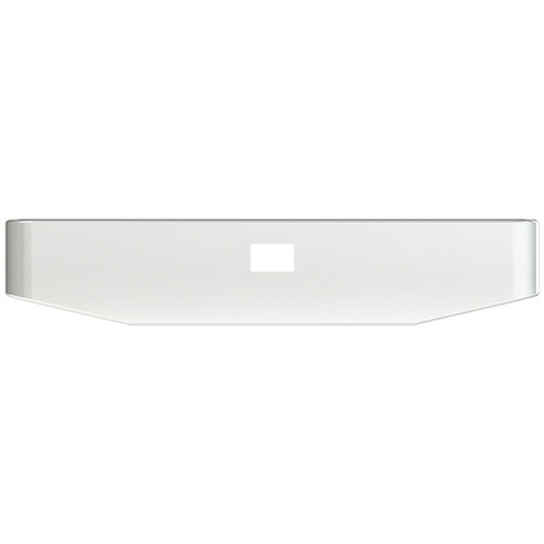 16 Inch Blind Mount Standard Taper Bumper W/ Rolled Ends & Tow Hole By Valley Chrome Fits Peterbilt 378 & 379