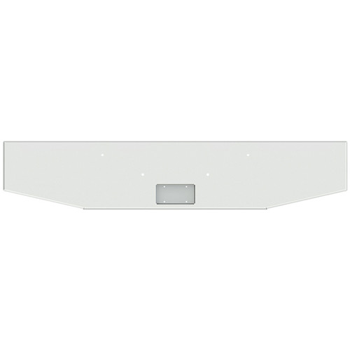 22 Inch Boxed End Taper Bumper W/ Mounting & Frenched In License Plate Holes By Valley Chrome Fits Peterbilt 365, 388 & 389