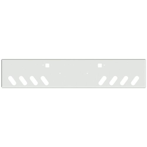 18 Inch Texas Boxed End Bumper W/ Tow & 8 Angle Oval Light Holes By Valley Chrome Fits Peterbilt 365, 388 & 389