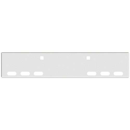 18 Inch Blind Mount Texas Boxed End Bumper W/ Tow & 6 Oval Light Holes By Valley Chrome Fits Peterbilt 365, 388 & 389
