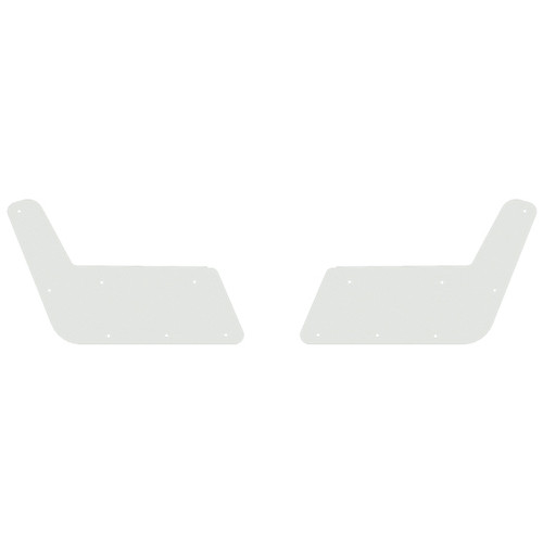 Stainless Steel Top Plates For Hx Series Bumper By Valley Chrome For Peterbilt 367, 567 SBA