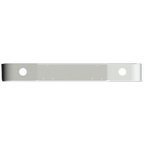 20 Inch Set Back Axle Bumper W/ Round Fog Light Holes By Valley Chrome Fits Peterbilt 385 SBA 120BBC