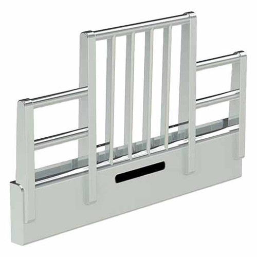 Herd Texas Aluminum Grille Guard With Vertical Bars, Slam Latch And Lift Assist For Kenworth W900L