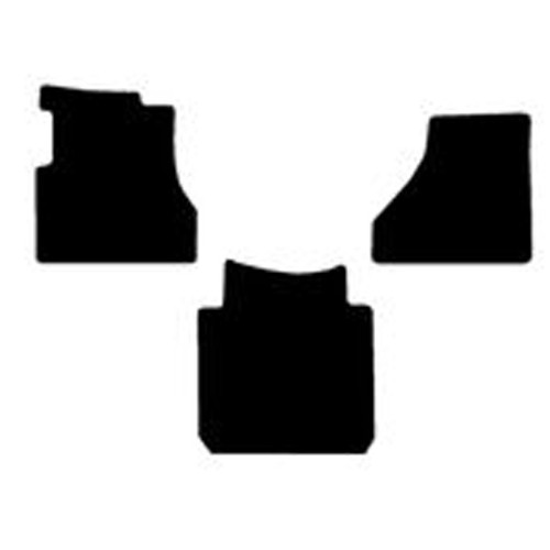 Black Luxury Sport Carpet Front And Middle Floor Mat Set -3 Piece For International Lonestar And Prostar