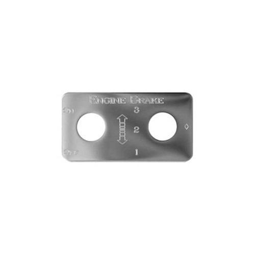 Stainless Steel 3/2/1 Engine Brake Switch Plate