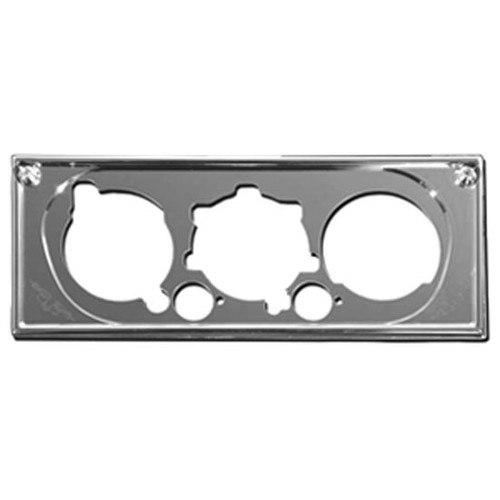 SS Ac Heater Control Plate With Chrome Bezel For Kenworth T600B, W900B