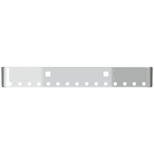 Stainless Bumper 20 Inch W/ Tow, 15 Round Cutouts By Valley Chrome Fits Volvo WIA