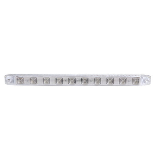 20 Diode White Surface Mount Back Up Strip LED Light W/ Gasket & Clear Lens