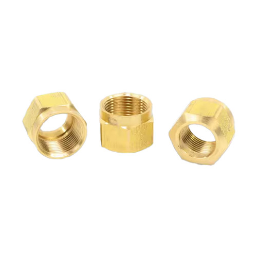8 Inch 5/ Brass Compression Nuts For Nylon Tubing - 5 Pack