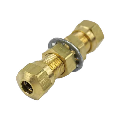4 Inch 1/ Brass Bulkhead Union For Plastic Air Line