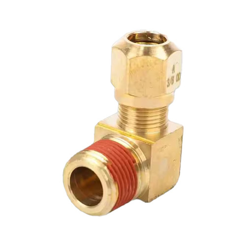 8 Inch Brass Male Elbow 90 Degree 1/2 X 3/ For Nylon Tubing