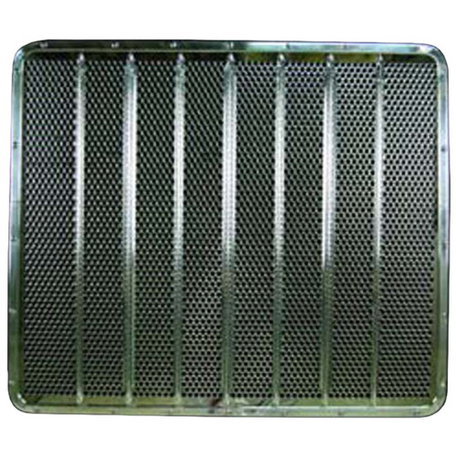 Polished Aluminum Punched Hole Grille With Bars For Peterbilt 359, 379