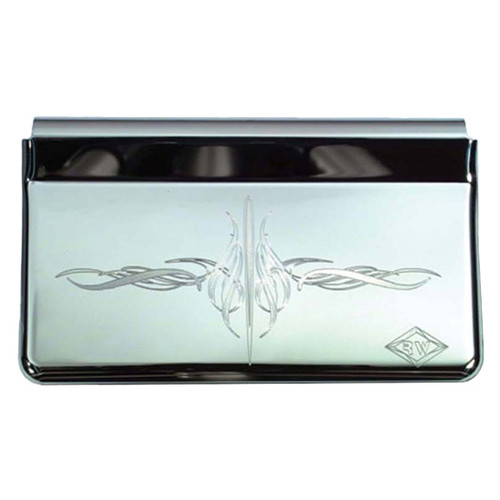 Stainless Steel Ashtray Cover With E2 Flourish Design For Peterbilt