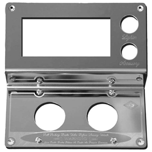 Stainless Steel Dash Control Panel With Parking Bracket Hole Lighter