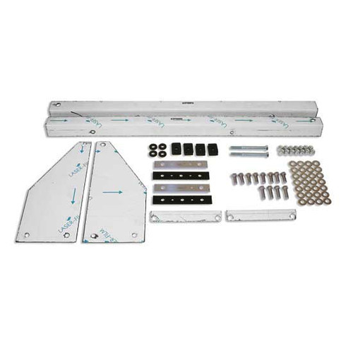 63 Inch Large Stainless Steel Turbowing Mounting Kit For Peterbilt With Flat Top