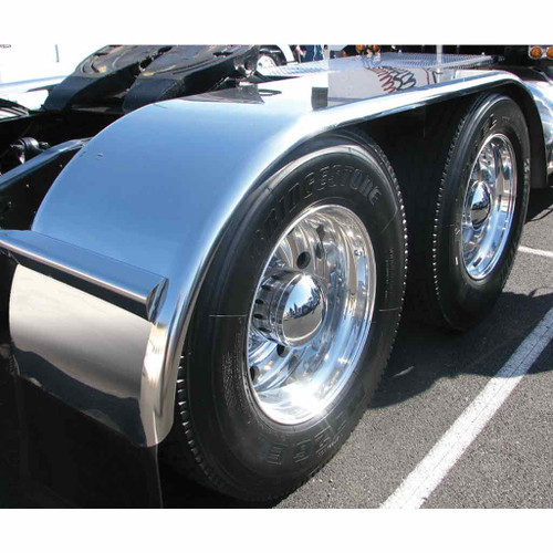 TRUX TFEN-F11 132" STAINLESS STEEL FULL FENDERS WITH ROLLED EDGE (14 GAUGE)