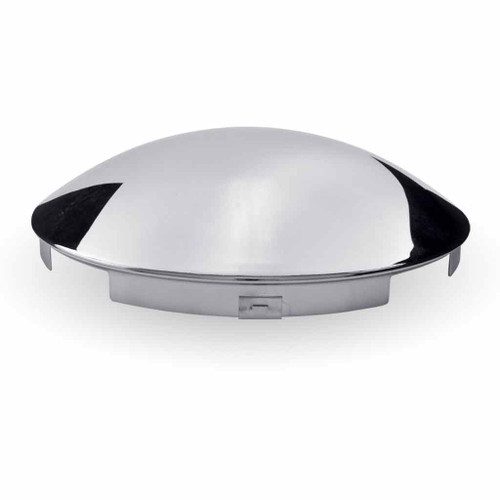 TRUX THUB-6N CHROME METAL FRONT UNIVERSAL HUBCAP WITH 6 NOTCHES
