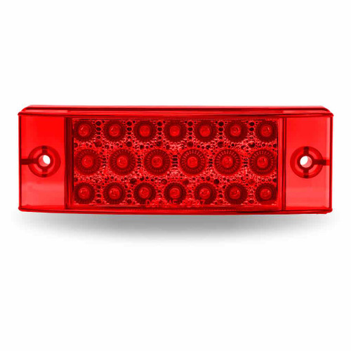 TRUX TLED-2X6R 2" X 6" RED MARKER RECTANGULAR LED LIGHT - 20 DIODES