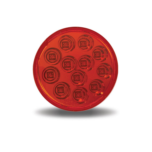TRUX TLED-4MR 4" RED STOP, TURN & TAIL LED MIRROR LIGHT (12 DIODES)