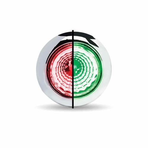 TRUX TLED-BX1RG MINI BUTTON DUAL REVOLUTION RED GREEN LED LIGHT