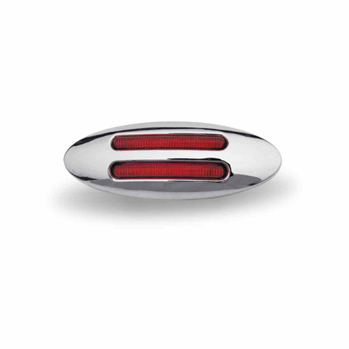 TRUX TLED-FG3R RED LED MARKER MINI FLATLINE LED LIGHT - 8 DIODES