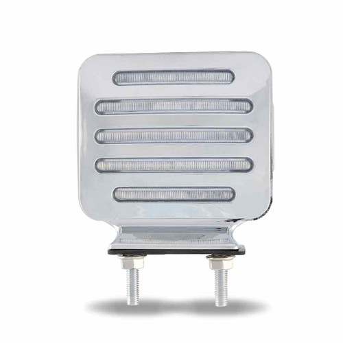 TRUX TLED-FSC CLEAR AMBER/RED TURN & MARKER FLATLINE DOUBLE FACE SQUARE LED LIGHT - 80 DIODES