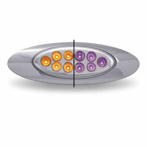TRUX TLED-G4XAP AMBER MARKER TO PURPLE AUXILIARY GENERATION 4 LED LIGHT - 10 DIODES