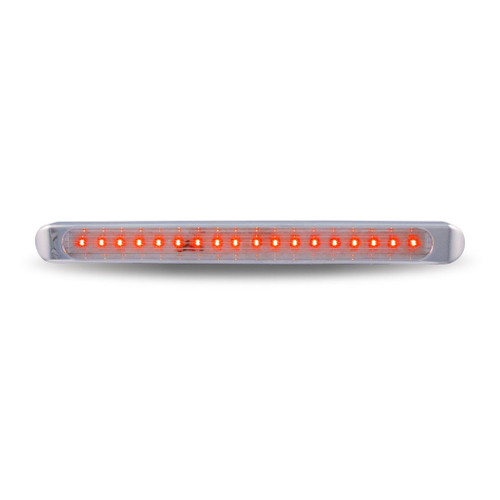 TRUX TLED-U3R 17" RED LED CHROME AUXILIARY STRIP (12 DIODES)