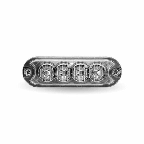 TRUX TLED-W14A26 CLASS 1 DIRECTIONAL 4 LED SLIM SURFACE MOUNT AMBER STROBE LIGHT WITH 36 FLASH PATTERNS