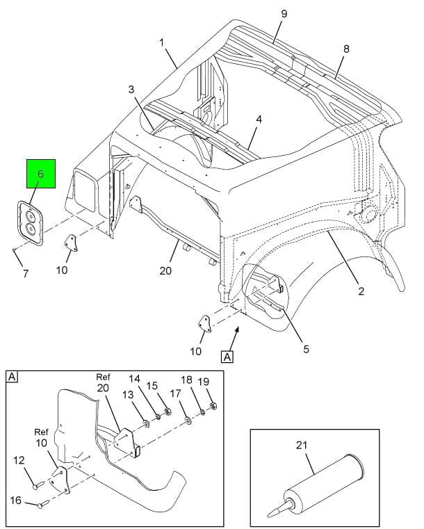 573001C1 | Genuine International Headlamp Housing