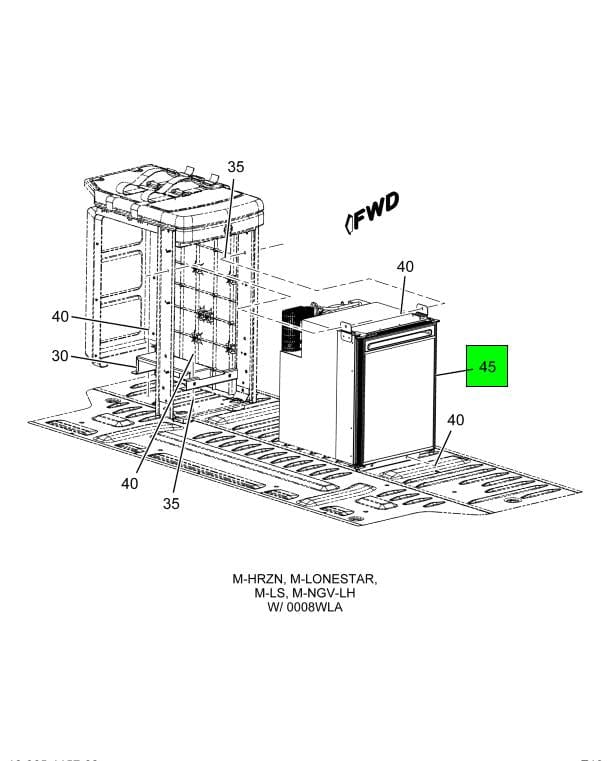 4119026C1 | Genuine International Refrigerator Cabinet