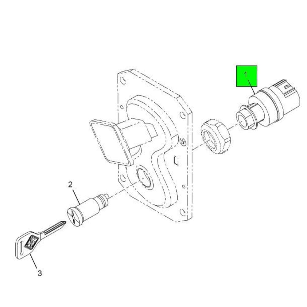 1652307C2 | Genuine International Ignition Switch Lock Cylinder