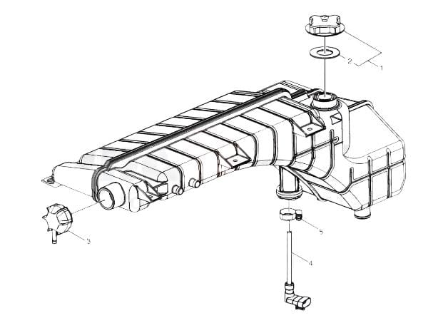23915461 | Genuine Volvo Engine Coolant Reservoir