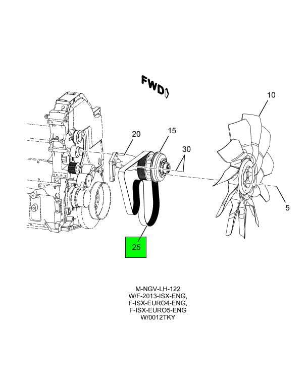 4147096C1 | Genuine International Drive Belt