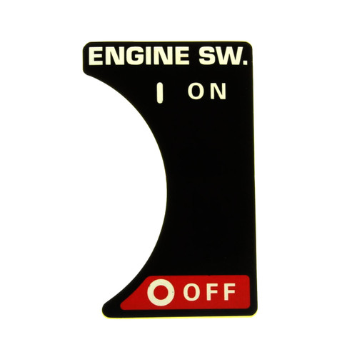 Honda 87501Z07C30 Engine Switch Decal Original Mower Part